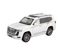 SYOEUR 1:18 Per Il Modello Di Auto In Lega Land Cruiser Con Suoni E Luci, Regalo Per Gli Amanti Delle Set Giochi Modello Auto per Hobby(White)