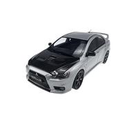 SYOEUR 1:18 Per Mitsubishi Evolution X EVO 10 Modello Statico In Lega Per Auto Per Adulti E Regali Per Adolescenti Set Giochi Modello Auto per Hobby(Gray)
