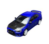 SYOEUR 1:18 Per Mitsubishi Lancer Evolution X EVO 10 Regalo Di Raccolta Display Statico Per Veicoli In Metallo Set Giochi Modello Auto per Hobby(Blu)