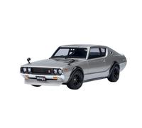 SYOEUR 1:18 Per Nissan SKYLINE 2000 GT-RS Die Cast Metallo Modello Giocattolo Auto D'epoca Display Statico Collezione Regalo Set Giochi Modello Auto per Hobby(Gray)