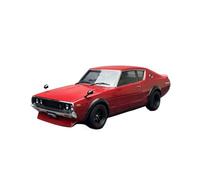 SYOEUR 1:18 Per Nissan SKYLINE 2000 GT-RS Die Cast Metallo Modello Giocattolo Auto D'epoca Display Statico Collezione Regalo Set Giochi Modello Auto per Hobby(Rosso)