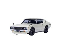 SYOEUR 1:18 Per Nissan SKYLINE 2000 GT-RS Die Cast Metallo Modello Giocattolo Auto D'epoca Display Statico Collezione Regalo Set Giochi Modello Auto per Hobby(White)