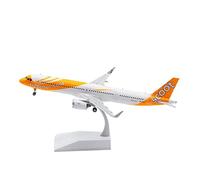 SYOEUR 1 200 Misura Per Scoot A321NEO 9V-TCA Modello Aereo Lega Metallo Modelli Aerei Collezione Souvenir Regalo Kit di gioco per Hobby