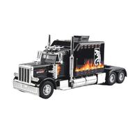 SYOEUR 1:24 Per Grandi Modelli Di Camion In Lega In Stile Americano, Auto In Metallo Pressofuso, Giocattoli, Regali Set Giochi Modello Auto per Hobby(Nero)