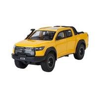 SYOEUR 1:24 Per Great Wall Motor GWM Cannon POER Off Road SUV Modello Di Auto In Lega Pressofusa Collezione Suoni E Luci Set Giochi Modello Auto per Hobby(Yellow)