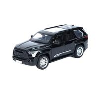 SYOEUR 1/24 Per Sequoia SUV Simulazione Lega Modello Auto Diecast Metallo Fuoristrada Suono E Luce Ragazzi Giocattolo Set Giochi Modello Auto per Hobby(Nero)