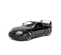 SYOEUR 1:24 Per Supra 1995 Modello Di Auto In Lega Pressofusa In Scala In Miniatura Ornamenti Giocattolo Set Giochi Modello Auto per Hobby(Nero)