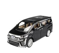 SYOEUR 1:24 Per VELLFIRE MPV Modellino Di Auto In Lega In Metallo Con Suono E Luce Per Giocattoli Da Collezione Come Regalo Set Giochi Modello Auto per Hobby(Nero)