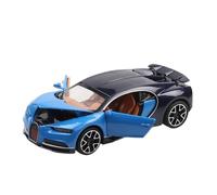 SYOEUR 1:32 Per Bugatti Chiron Alloy Sport Car Model Diecasts Toy Metal Simulation Super Sound Light Collection Set Giochi Modello Auto per Hobby(Blu)