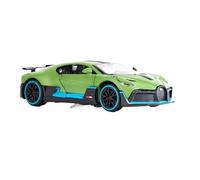 SYOEUR 1/32 Per Bugatti DIVO Miniature Toy Car Diecast Model Collection Con Pull Back Sound Light Porte Apribili Set Giochi Modello Auto per Hobby(verde)