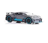 SYOEUR 1/32 Per Bugatti DIVO Miniature Toy Car Diecast Model Collection Con Pull Back Sound Light Porte Apribili Set Giochi Modello Auto per Hobby(Nero)