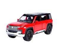 SYOEUR 1:32 Per BYD Look Up At U8 SUV Alloy Car Diecast Off-Road Scale Model Toy Simulation Repliche Set Giochi Modello Auto per Hobby(Rosso)