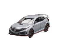 SYOEUR 1/32 Per Honda Civic Type R Toy Car Diecast Miniature Model Con Pull Back E Porte Apribili Sound Light Set Giochi Modello Auto per Hobby(Gray)
