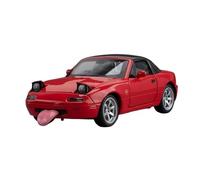 SYOEUR 1/32 Per Mazda MX-5 Modello Auto Giocattolo In Miniatura Pressofusa Con Porte Apribili Suono Luce Esposizione Della Collezione Set Giochi Modello Auto per Hobby(Rosso)