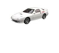 SYOEUR 1/32 Per Mazda RX7 In Miniatura Pressofusa RX-7 Modello Di Auto Giocattolo Con Suono E Luce, Porte Apribili, Da Collezione Set Giochi Modello Auto per Hobby(White)