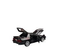 SYOEUR 1/32 Per Mazda RX7 In Miniatura Pressofusa RX-7 Modello Di Auto Giocattolo Con Suono E Luce, Porte Apribili, Da Collezione Set Giochi Modello Auto per Hobby(Nero)