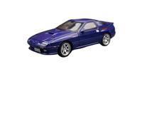 SYOEUR 1/32 Per Mazda RX7 In Miniatura Pressofusa RX-7 Modello Di Auto Giocattolo Con Suono E Luce, Porte Apribili, Da Collezione Set Giochi Modello Auto per Hobby(Blu)