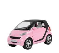 SYOEUR 1:32 Per Modello Di Auto In Lega Intelligente Giocattolo In Metallo Pressofuso Ad Alto Dettaglio Con Simulazione In Miniatura Set Giochi Modello Auto per Hobby(Rosa)