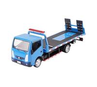 SYOEUR 1/32 Per Nissan Cabstar Trailer Platform Truck Toy Car Model Collection Con Pull Back E Sound & Light Set Giochi Modello Auto per Hobby(Blu)