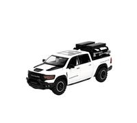 SYOEUR 1:32 Per RAM MAMMOTH Pickup SUV Modello In Metallo Pressofuso Per Auto Giocattolo Tirare Indietro Il Suono E La Luce Set Giochi Modello Auto per Hobby(White box)