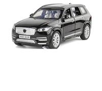 SYOEUR 1:32 Per VOLVO XC90 SUV In Lega Modello Auto Pressofuso In Metallo Suono Luce Tirare Indietro Giocattolo Raccogliere Set Giochi Modello Auto per Hobby(Nero)