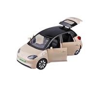SYOEUR 1/32 Per Wuling Bingo In Miniatura In Lega Pressofusa Modello Di Auto Suono E Luce Giocattolo Regalo Per Ragazzo Set Giochi Modello Auto per Hobby(Yellow)