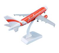 SYOEUR 1: 320 18,5 cm con ruote modello di aeroplano aeromobili Airbus A320-200 per aereo Air Asia Playkit