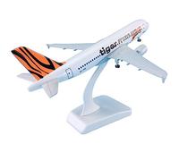 SYOEUR 1: 320 18,5 cm con ruote modello di aeroplano aeromobili Airbus A320-200 per aereo Tiger Airways Playkit