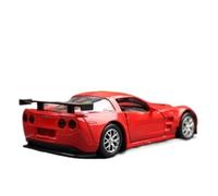 SYOEUR 1/36 Per Chevrolet Corvette C6-R Coupe Model Collection Micro Alloy Toy Car Con Funzione Pullback Set Giochi Modello Auto per Hobby(Rosso)