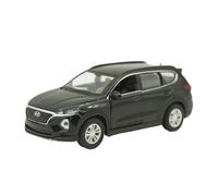 SYOEUR 1:38 Per SANTA FE 2018 Lega Da Collezione Pullback Modello Di Auto Veicolo Giocattolo Regalo Nero Set Giochi Modello Auto per Hobby