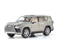 SYOEUR 1 43 Per Lexus LX600 Lega Finita Auto Die-casting Miniature Model Car Display Ornamenti Set Giochi Modello Auto per Hobby(Metallic)