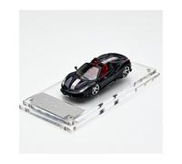 SYOEUR 1:64 Per La Visualizzazione O Il Gioco Del Veicolo Pressofuso Supercar Convertibile Novitec 488 In Scala Set Giochi Modello Auto per Hobby(Nero)