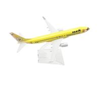 SYOEUR 16 centimetri Nok Air per Boeing 737 B737 Airlines Aereo Modello In Lega di Metallo Pressofuso Aerei Playkit(Yellow)