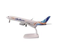 SYOEUR 20 Cm Per Dubai B737 Boeing 737 Twin Engine Jet Modello Aereo GiocattoLega Metallo Pressofuso Con Supporto Del Carrello Atterraggio Kit di gioco per Hobby