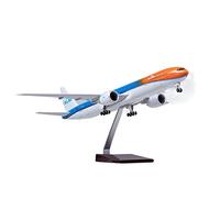SYOEUR 47cm 1 160 per KLM Royal Dutch Airlines Boeing 777 Airbus Scala Die Cast Resin Airplane con luci Playkit