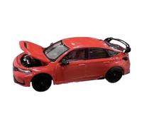 SYOEUR Kit Modello Auto In Lega Pressofusa In Scala 1:64 Per Civic Type R FL5 Ornamenti Da Collezione Statici Set Giochi Modello Auto per Hobby