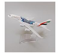 SYOEUR Metallo In Lega Da 16 Cm Adatto Per Expo 2020 Dubai Emirati Arabi Uniti Airbus 380 A380 Modello Aeroplano Pressofuso Kit di gioco per Hobby