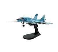 SYOEUR Metallo Pressofuso Scala 1 100 Per Su34 Sukhoi Su-34 Replica Aereo Caccia Modello Finito Giocattolo Per Adulti Ragazzi Souvenir Kit di gioco per Hobby