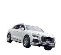 SYOEUR Modello Auto 1:32 Per AUDI Q8 SUV In Lega Collezione Veicoli In Metallo Pressofuso Suono E Luce Ad Alta Simulazione Set Giochi Modello Auto per Hobby(White)