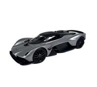 SYOEUR Modello Di Auto In Lega Aston Martin Valkyrie In Scala 1:18, Collezione Statica Set Giochi Modello Auto per Hobby(Argento)