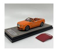 SYOEUR Resina Pressofusa 1:43 Per Rolls-Royce Shadow Da Collezione Miniatura Auto Decorazioni Per La Casa O L'ufficio Regalo Per I Fan Set Giochi Modello Auto per Hobby(Arancia)