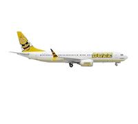 SYOEUR Scala 1 200 per Buzz Airlines B737 MAX8 SP-RZB Fonde sotto pressione Modello di aereo da collezione Miniature in metallo Giocattoli Playkit