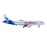 SYOEUR Scala 1 400 per PH10923 Maldivian A320 8Q-IAN Fonde sotto pressione in metallo Miniature Aircraft Aviation Avion Model Toys Playkit