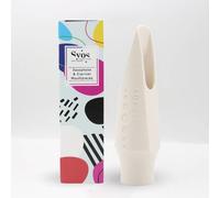 Syos Bocchino per sassofono tenore, modello stabile, apertura a 7 punte, colore bianco artico, migliora il suono del tuo sassofono con questo bocchino per sax tenore facile da suonare, flessibile e