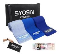 Syosin fitness Kit di 3 Fasce Bande Elastichedi Resistenza