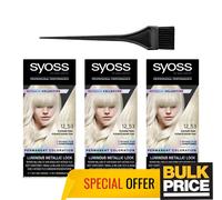 Syoss 12-53 Platino Perla Biondo Professionale Salone Qualità Hair Colore 3-pack