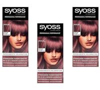 Syoss 18-3530 - 3 pantoni permanenti da colorare in cristallo lavanda 80% meno rottura dei capelli (3 x 115 ml), confezione da 3 pezzi