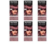 Syoss 18-3530 - 6 pantoni permanenti da colorare in cristallo lavanda 80% meno rottura dei capelli (6 x 115 ml), confezione da 6 pezzi