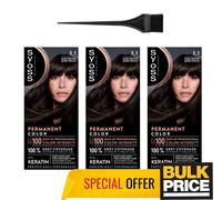 Syoss 3-1 Marrone Scuro Capelli Colore Professionale Salon Qualità Grigio 3-pack