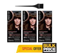 Syoss 4-8 Cioccolato Marrone Salone Qualità Professionale Capelli Colore Bulk